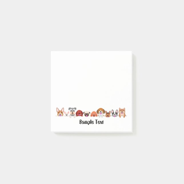 Post-it® cartoon dogs postit (Devant)