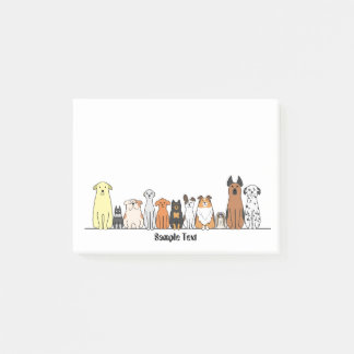 Post-it® cartoon dogs postit
