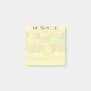 Post-it® Cartoon personnalisé Motif d'approvisionnement de 