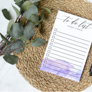 Post-it® Case à cocher Couleur d'aquarelle violette pour fa