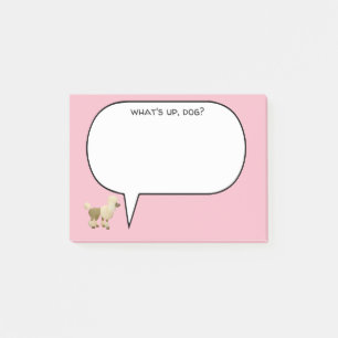 Post-it® Ce qui est vers le haut de caniche de chien