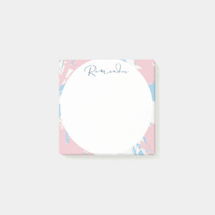 Post-it® Cercle floral et Abstrait