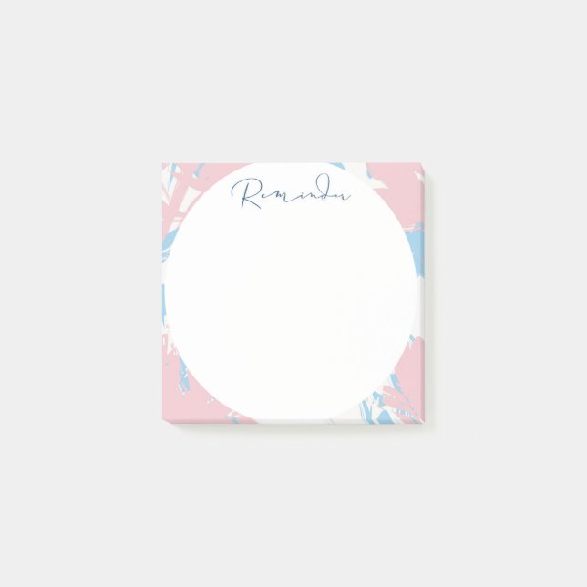 Post-it® Cercle floral et Abstrait (Devant)