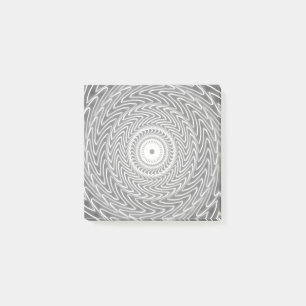 Post-it® Cercles gris tourbillon motif
