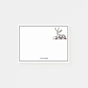 Post-it® Cerf avec Emblème héraldique de graisse