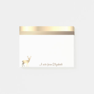 Post-it® Cerf doré élégant moderne et stylé - Personnalisé