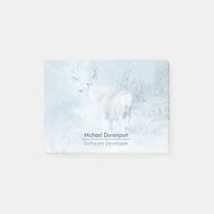 Post-it® Cerfs et pins d'hiver Personnalisés