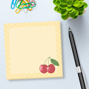 Post-it® Cerises rouges douces sur le jaune