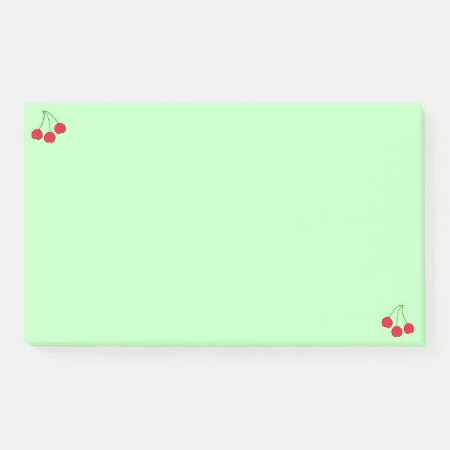 Post-it® Cerises sur les billets Green Postit® (Devant)