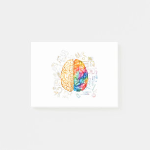 Post-it® Cerveau Coloré - Science Et Art - Neuroscience Ne