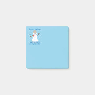 Post-it® C'est NOw Mystery Detective Snowman Blue