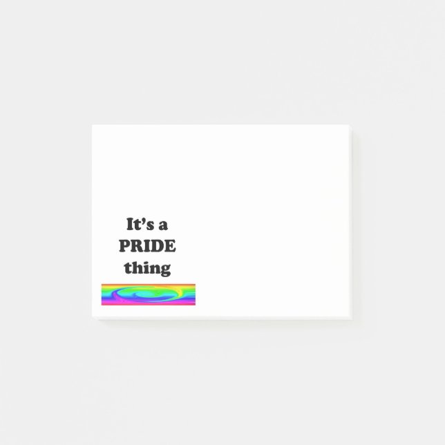 Post-it® C'est une chose de fierté (Devant)