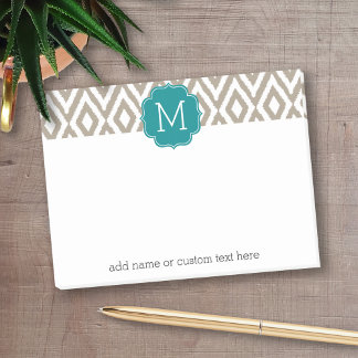 Post-it® C'est une fête - Ikat Motif avec Monogramme person