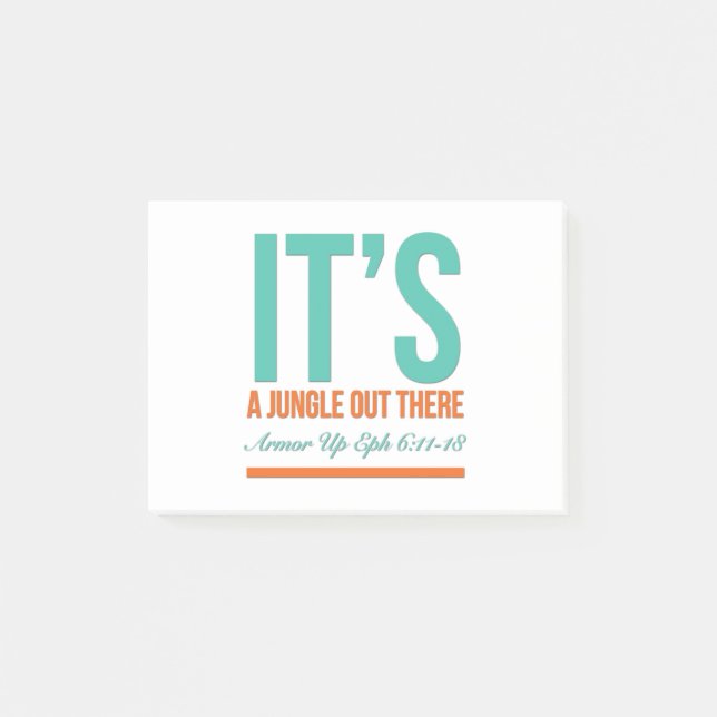 Post-it® C'est une jungle là-bas (Devant)