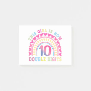 Post-it® Cette fille est maintenant 10 chiffres doubles 10e
