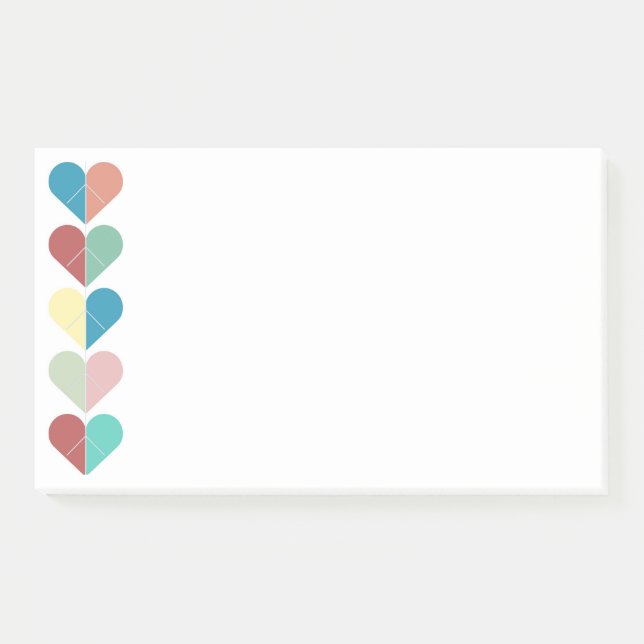 Post-it® Chaîne de Coeurs (Devant)