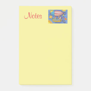 POST-IT® CHAÎNES ET SOURIS HISS N'FITZ EN 4 JUILLET ZEPPELI