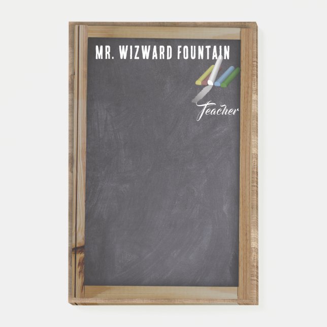 Post-it® Chalk couleur tableau noir Personnaliser enseignan (Devant)