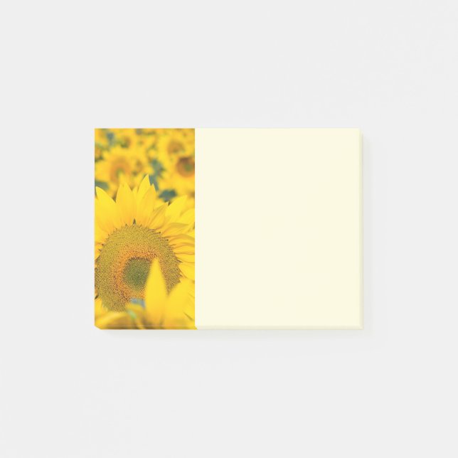 Post-it® Champ jaune de tournesols photo (Devant)