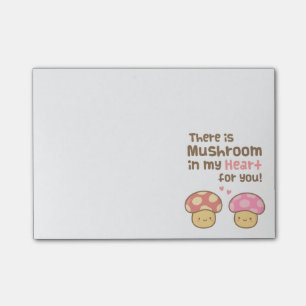Post-it® Champignon mignon à mon coeur pour vous calembour
