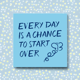 Post-it® Chaque jour est une chance de commencer sur le pos