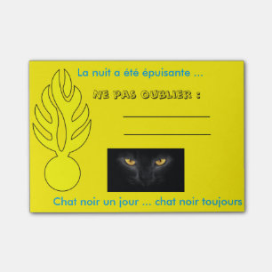 Post it chat black! Hard Night Post-it Notes