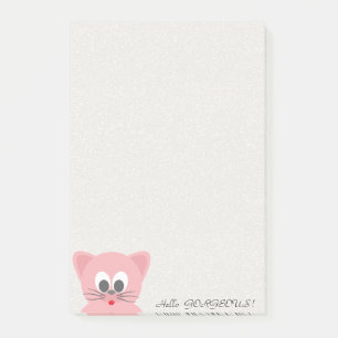 Post-it® Chat capricieux et fantaisiste - Bonjour étincelan