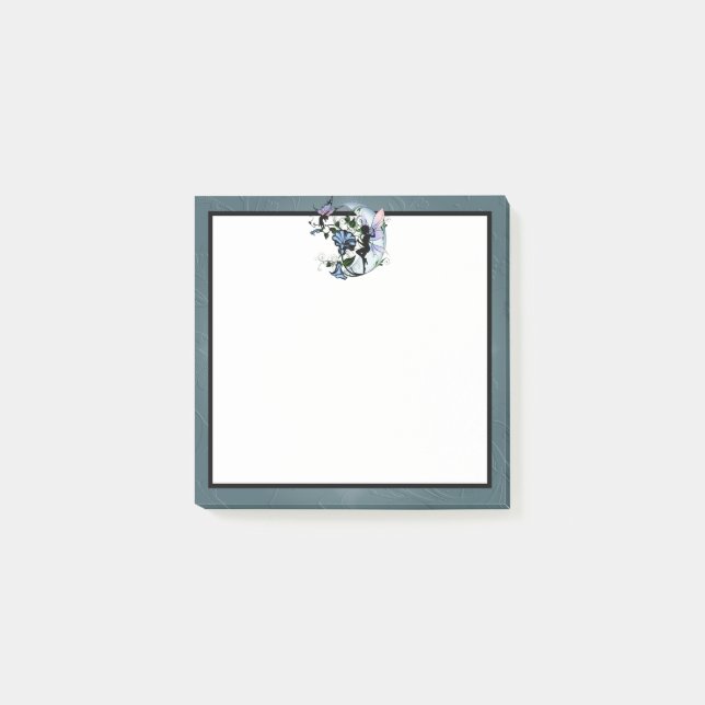 Post-it® Chat Cosmique et Fée de l'Ombre du Matin (Devant)