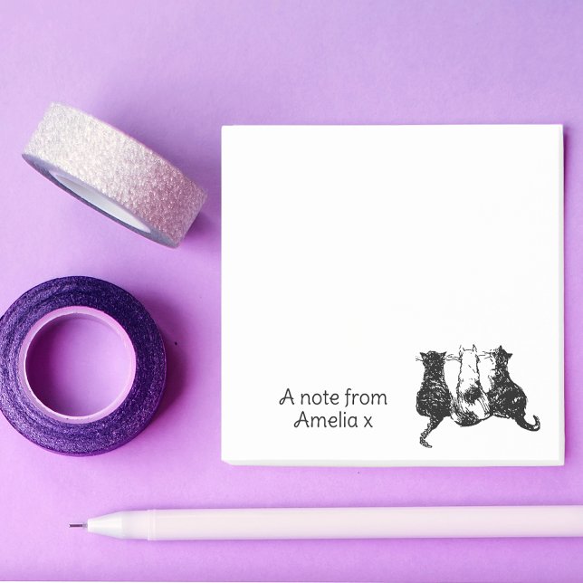 Post-it® Chat Cute Personnalisé (Créateur téléchargé)