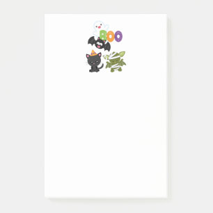 Post-it® Chat de Cute Halloween, bat, mummy et ghost