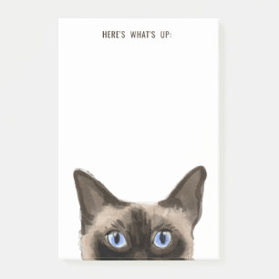 Post-it® Chat de Siamese   Texte modifiable   Voici Quoi de