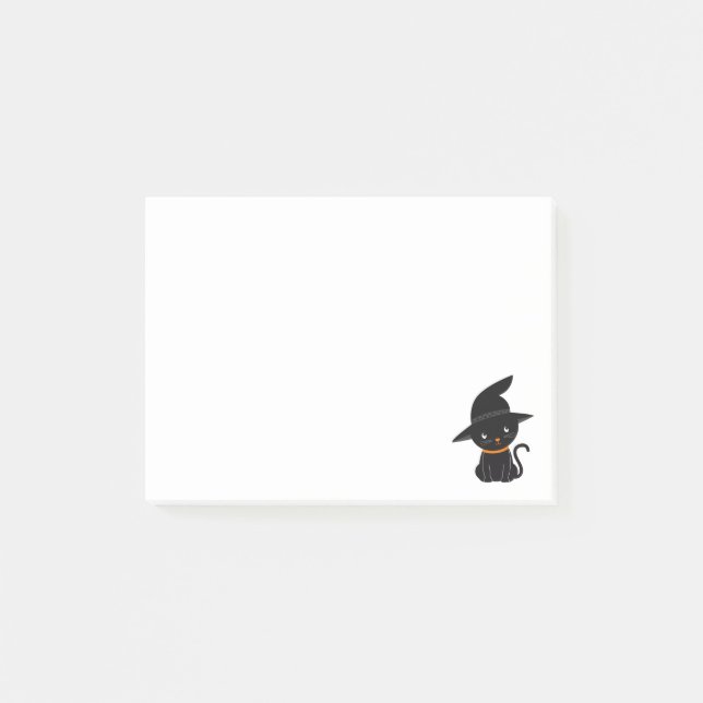 Post-it® Chat d'Halloween Funny personnalisé (Devant)