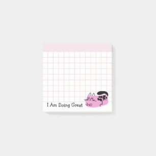 Post-it® Chat Doodle Rose Qui Se Porte Bien