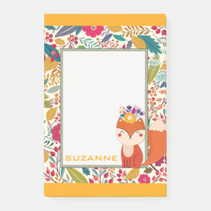 Post-it® Chat floral joli et coloré