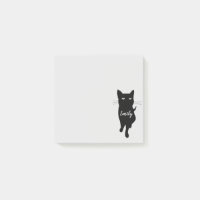 Chat gothique noir mignon avec nom personnalisé