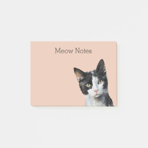 Post-it® Chat Kitty Blanc Noir Pêcher