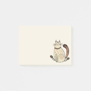 Post-it® Chat Kitty Retro Milieu du Siècle