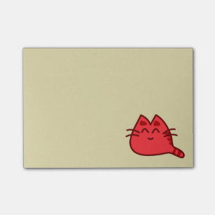 Post-it® Chat Kitty souriant rouge