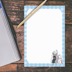 Post-it® Chat mère vintage Trois chatons Vaches roses