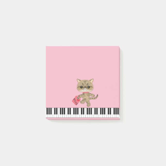 Post-it® Chat mignon de piano (Devant)