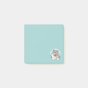 Post-it® Chat mignon en Engin à neige avec Art Snowman