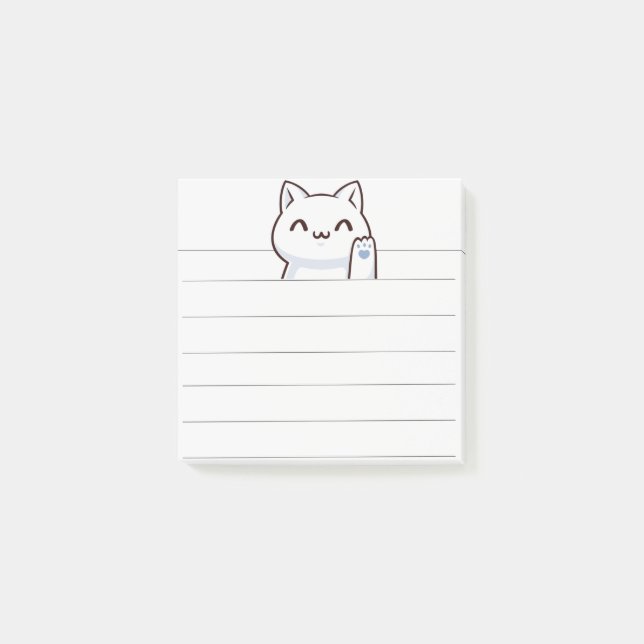 Post-it® Chat mignon simple (Devant)