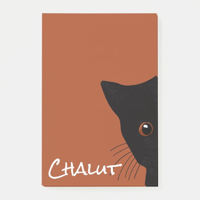 Post-it® chat noir (Devant)