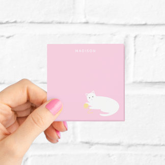 Post-it® Chat vilain avec fil rose