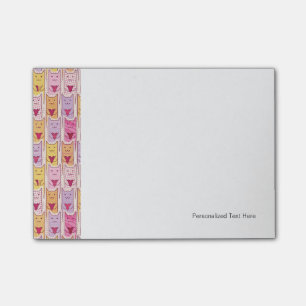 Post-it® Chats mignons avec les coeurs affectueux