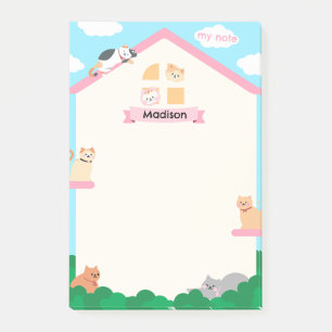 Post-it® Chats sur la maison
