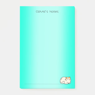Post-it® Chatte chatte dégradé coloré Nom personnalisé