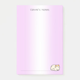 Post-it® Chatte chatte dégradé coloré Nom personnalisé