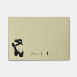 Post-it® Chaussures de Ballet Noir En Pointe