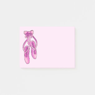 Post-it® Chaussures de ballet roses Girly mignonnes